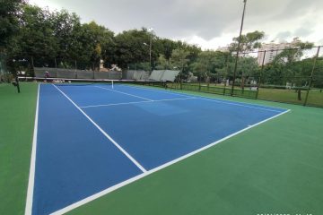 Jasa pembuatan lapangan tenis hard court acrylic Indramayu Jawa Barat - PT Wira Konstruksi