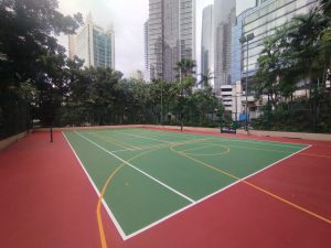 Pemeriksaan kondisi coating lapangan multifungsi
