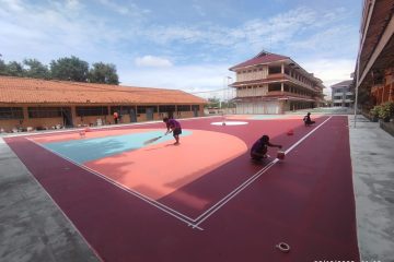harga pembuatan lapangan basket Balaraja berkualitas standar FIBA - PT Wira Konstruksi
