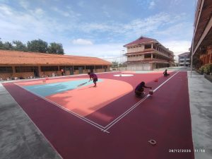harga pembuatan lapangan basket Semarang berkualitas standar FIBA - PT Wira Konstruksi