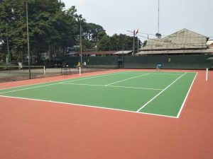Jasa pembuatan lapangan tenis hard court acrylic Cikande Serang - PT Wira Konstruksi