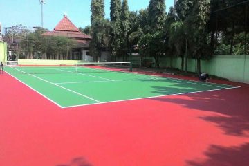 Jasa pembuatan lapangan tenis hard court acrylic Subang Jawa Barat - PT Wira Konstruksi
