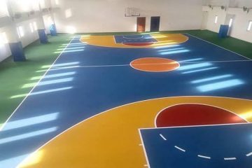 Jasa pembuatan lapangan basket hard court acrylic Pandeglang profesional - PT Wira Konstruksi